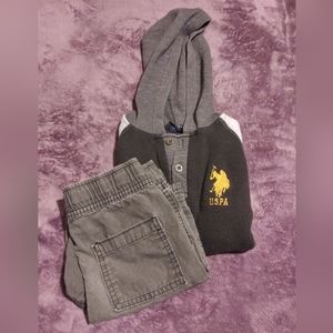 kids US poloh and shorts